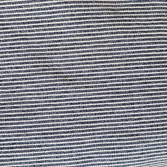 Show Me Your Mumu Blue Brooklyn Pants Jeans High Waist Pin Striped Cropped 30 - Picture 7 of 13